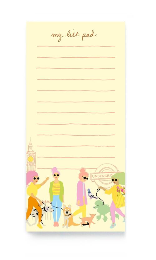 Destination dog walkers shopping list