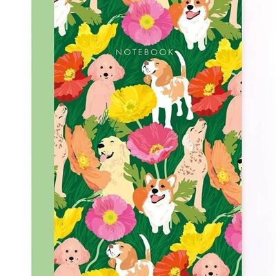 Dogs and poppies jotter