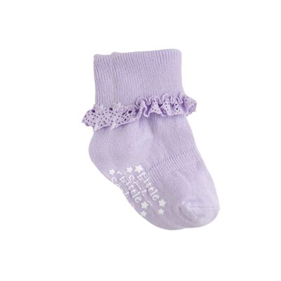Krause rutschfeste Stay-On-Socken für Babys und Kleinkinder - Amethyst