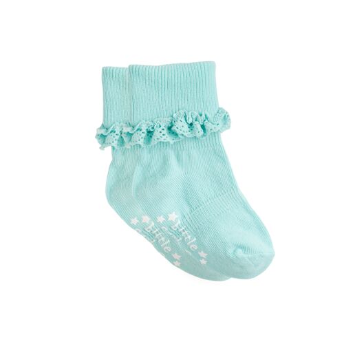 Frilly Non-Slip Stay-On Baby and Toddler Socks - Paradiso