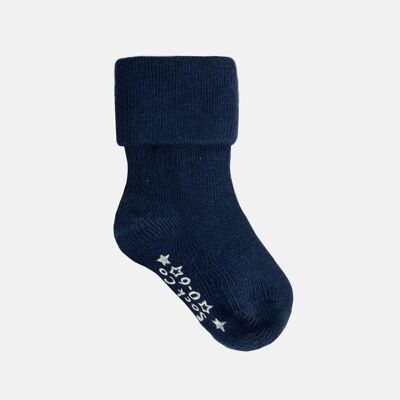 Anti-Rutsch-Stay-on-Socken für Babys und Kleinkinder - Marineblau