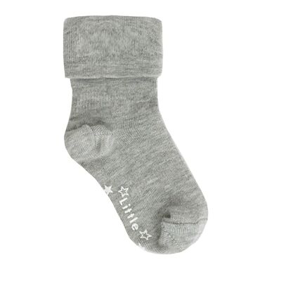 Chaussettes antidérapantes pour bébés et tout-petits - Gris ciel - 0-6 ans