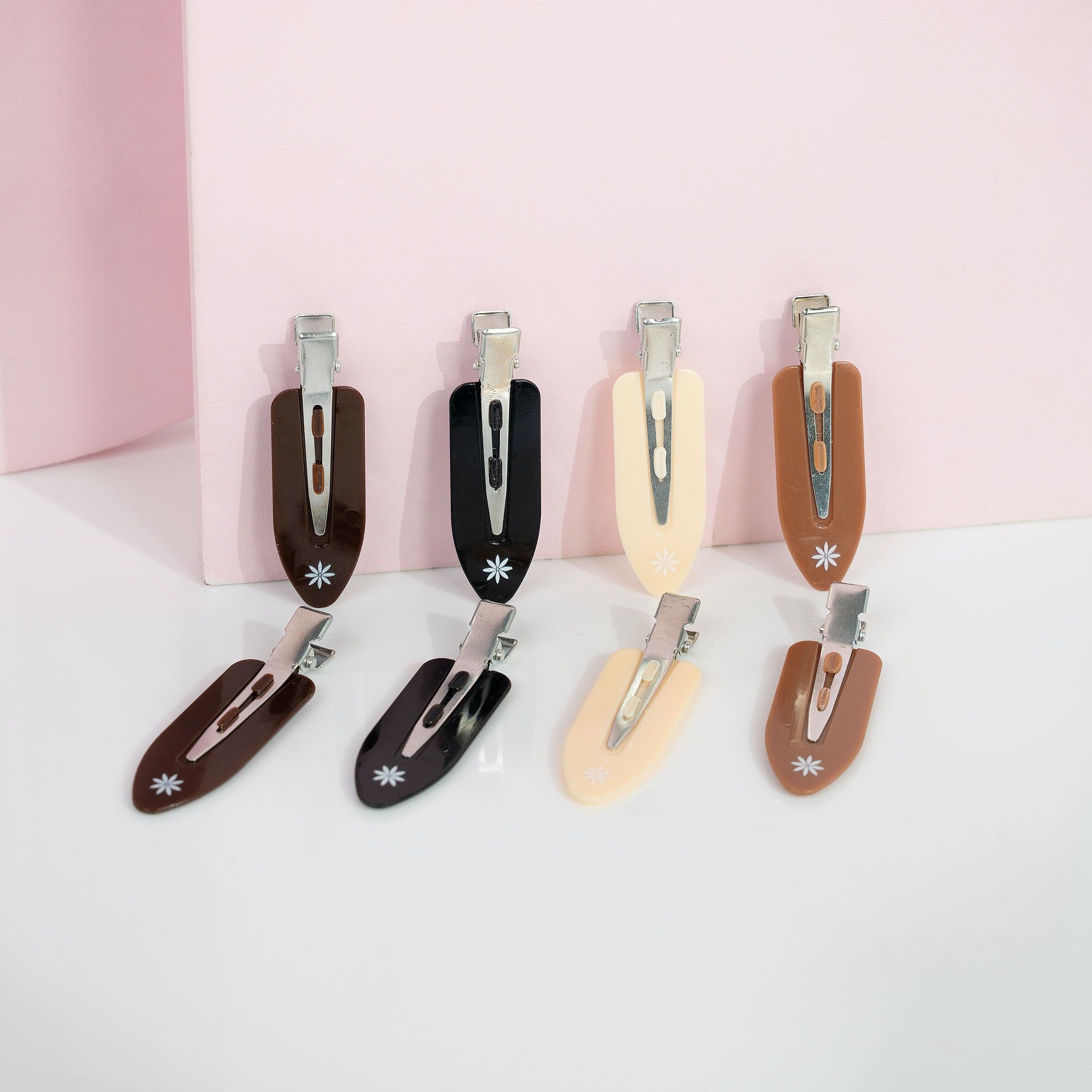 Brushworks Nude No Crease Hair Clips (Pack of 8)