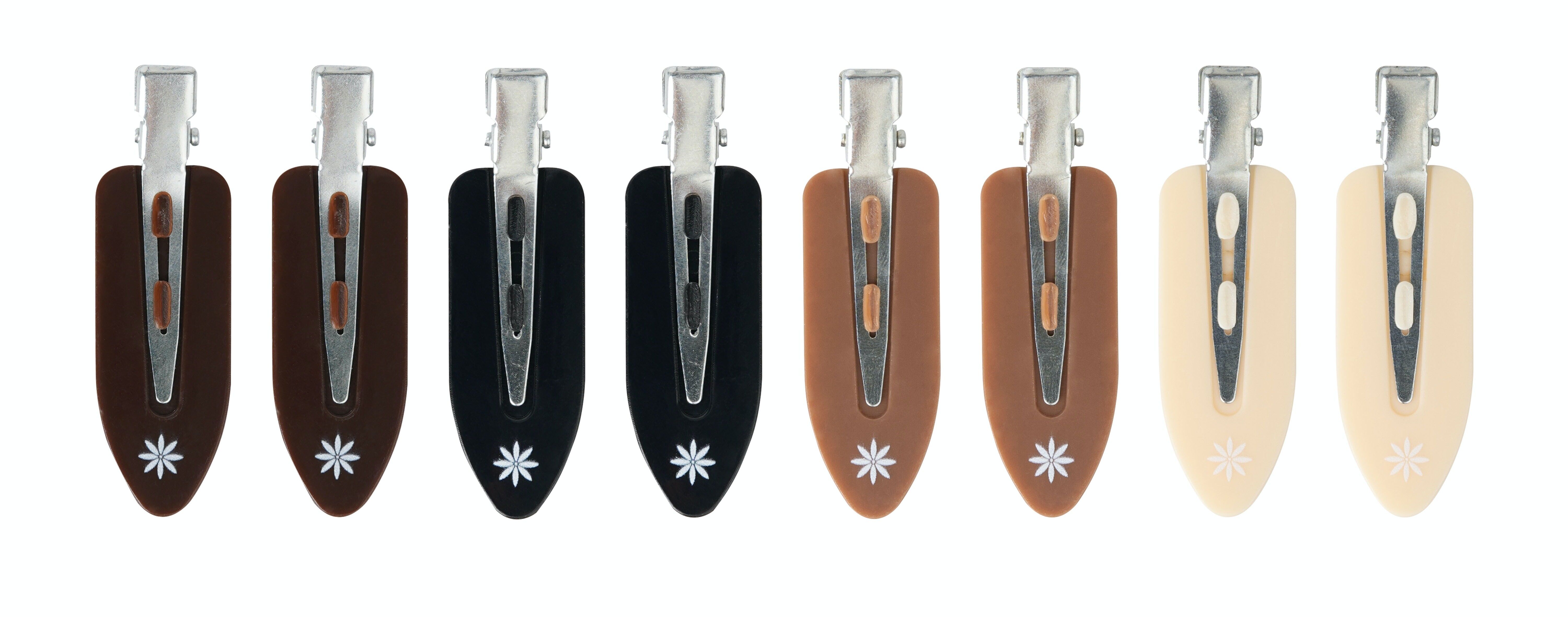 Brushworks Nude No Crease Hair Clips (Pack of 8)