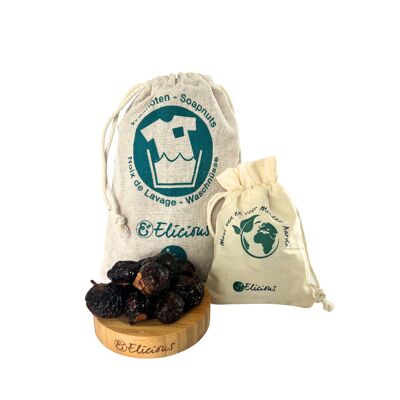 Lessive naturelle aux noix de lavage, kit de démarrage 150gr - avec sac à linge