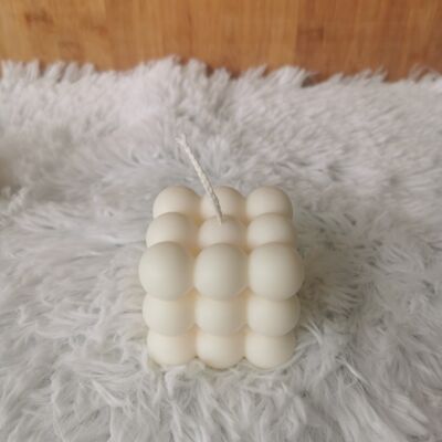 White Bubble scented candle