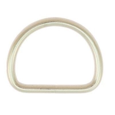 D Ring nickel plated 24mm wide 3mm thick