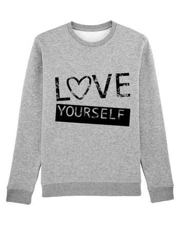 Love Yourself - Pull gris 2