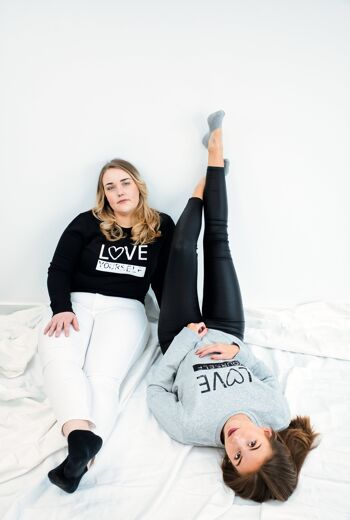 Love Yourself - Pull gris 4