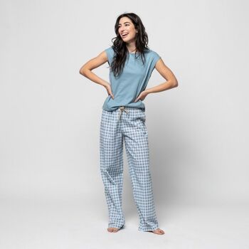 PYJAMA COTON BIO LAWU VICHY PLUIE 1