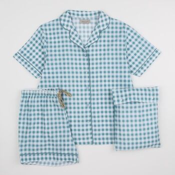 PYJAMA COTON BIO PIPIN VICHY PLUIE 3