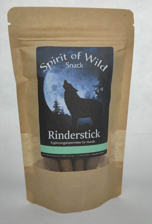 Spirit of Wild Snack Rinderstick 100g Soft für Hunde