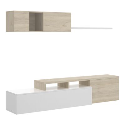 Mueble comedor Elle - Roble Natural - Blanco