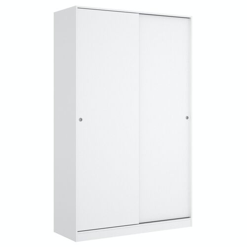 Armario de 120 cm con puertas correderas Slide - Blanco Brillo