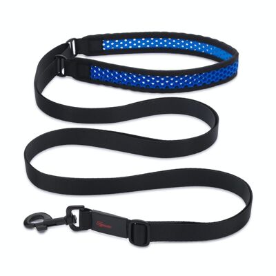 TAMER dog leash SOFTY - black/blue