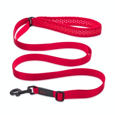 TAMER dog leash SOFTY - red/red