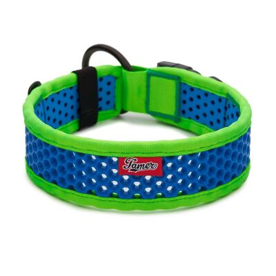 TAMER collar SOFTY - green/blue