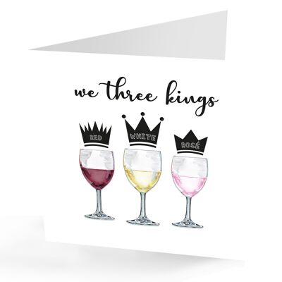 Funny Wine Christmas Card