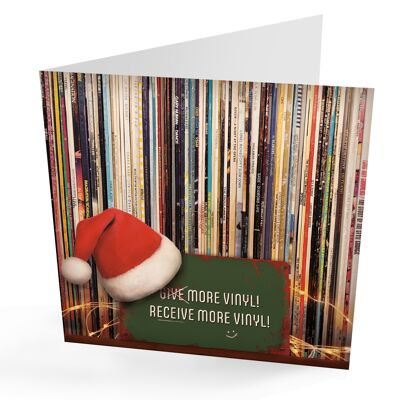 Carte de Noël en vinyle amusante et relatable