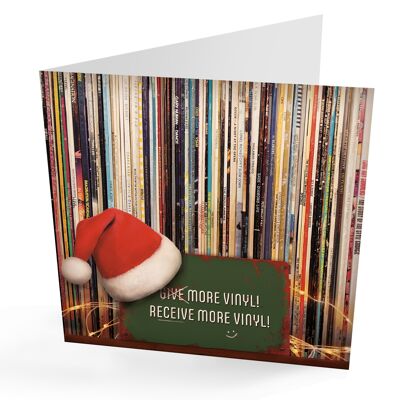 Cartolina di Natale in vinile divertente e riconoscibile