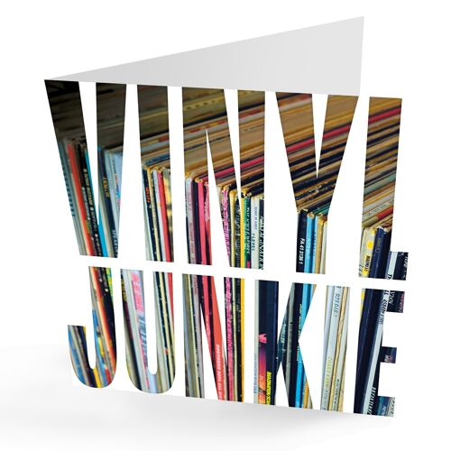 Vinyl Junkie' Vinyl Records Card