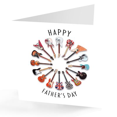 Famous Guitar Happy Father's Day card