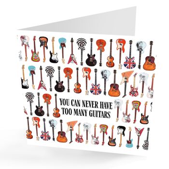 Carte de guitares amusantes pour toutes les occasions 1