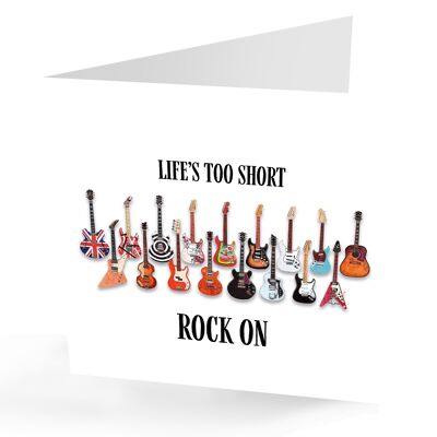 Famous Guitars Any Occasion Guitar Greeting Card