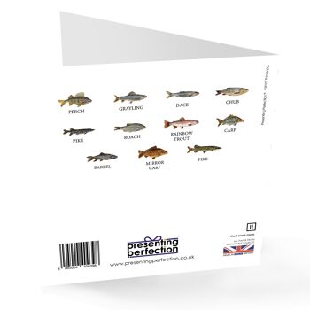 Born To Fish 'Fun Anglers Carte de vœux 2