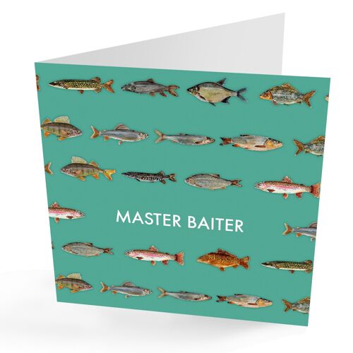 Master Baiter' Funny Fisherman Card