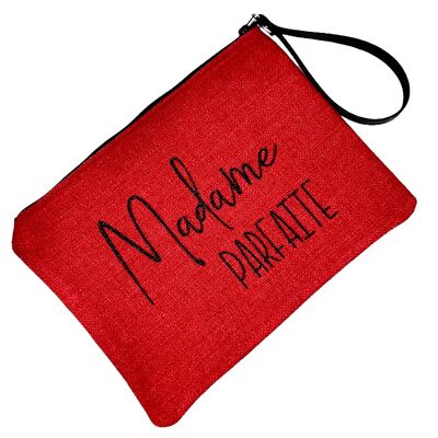 Pochette L, Madame parfaite, anjou rouge