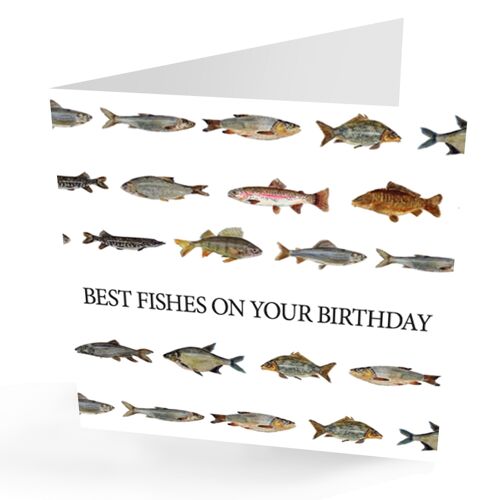 Best Fishes on your Birthday' card. Fishing Birthday Card