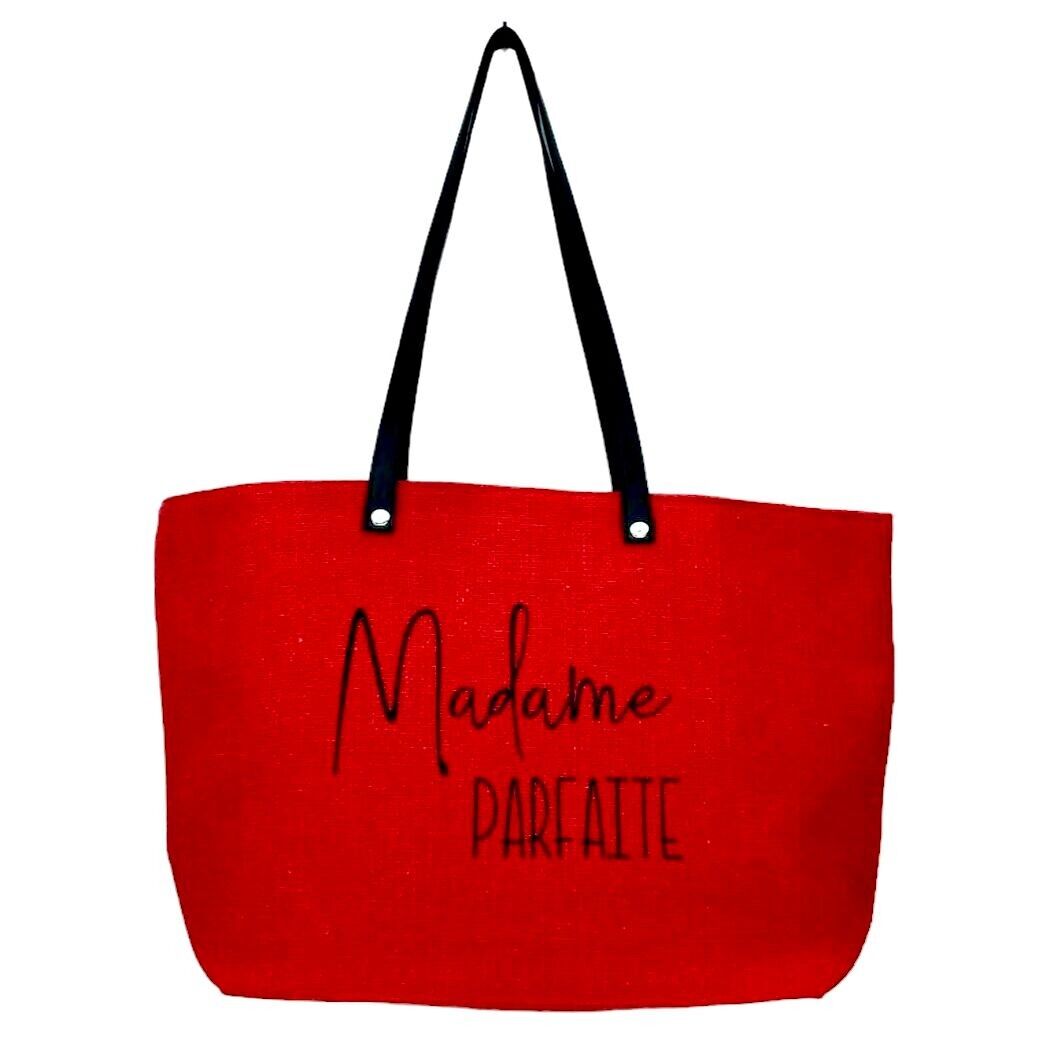 Mini Madame Bag in Black Canvas