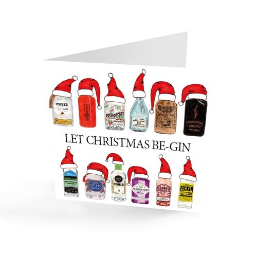 Let Christmas Be-Gin' Christmas Card