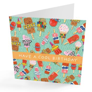 Avoir un anniversaire cool, carte d'anniversaire Fun Ice Lolly