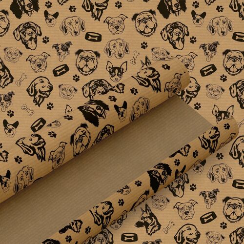 Doggy Kraft Wrapping Paper