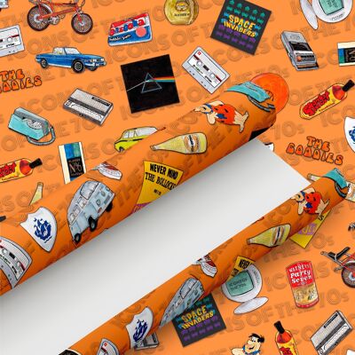 70's Retro Wrapping Paper