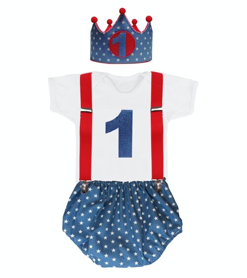 Conjunto Cumpleaños niño «Cubrepañal Estrellas Vaqueras»