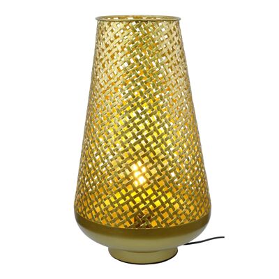 Lampada da tavolo in metallo dorato Tanis Modello Large