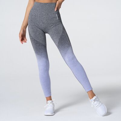 Carpatree Phase Seamless Leggings Purple & Grey Ombre