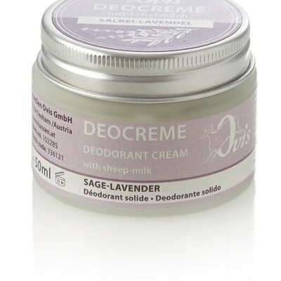 Ovis deodorant cream sage and lavender 50 ml