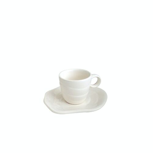 TEMPO BLANC Paire-tasse expresso 8cl