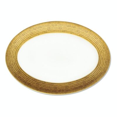 DAYA GOLD Oval dish 39x27cm