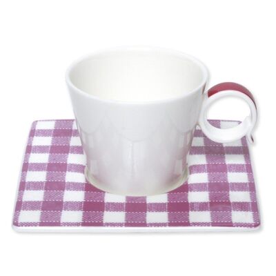 HOME violet paire tasse moka 10cl