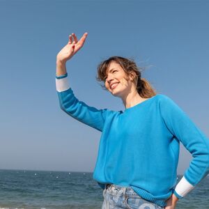 PULL T N.7 Bleu / Blanc