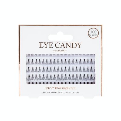 Pestañas Individuales Eye Candy - 100 Racimos