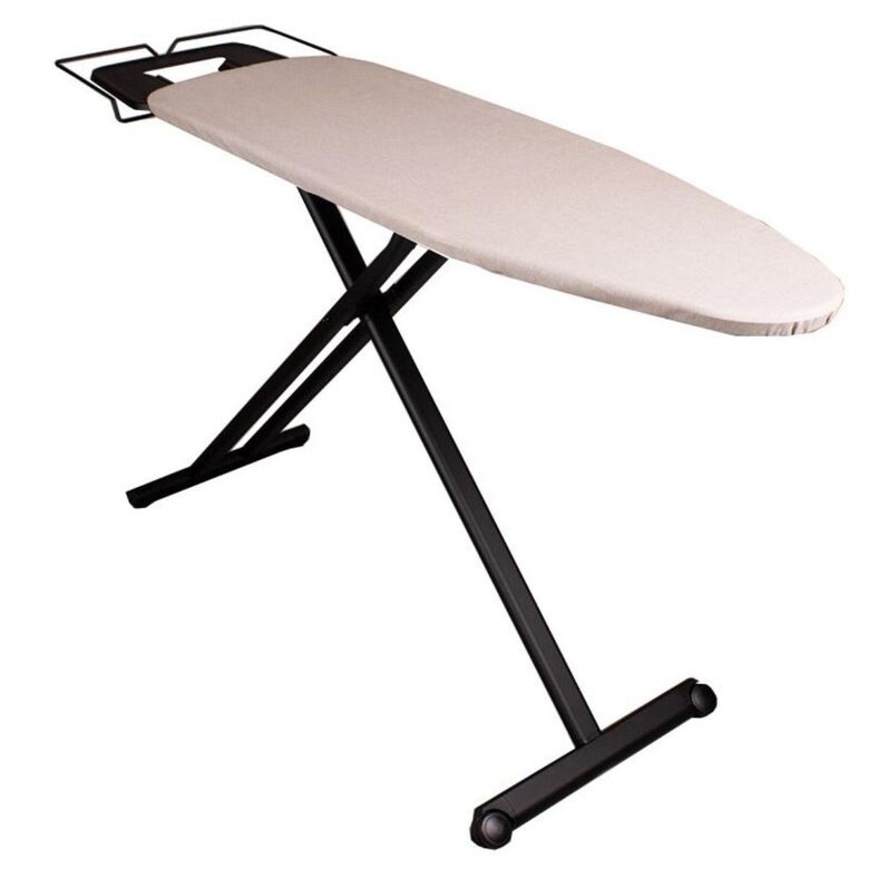 Buy wholesale BERMUDE steel foldable ironing board 124x40 H94cm with iron  rest and steam station rest
