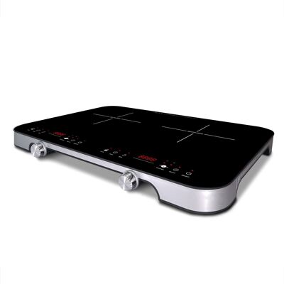 Induction hobs 2 portable burners RED ROCK 3100W design electric hob with timer and boost function 10 Temperature Levels