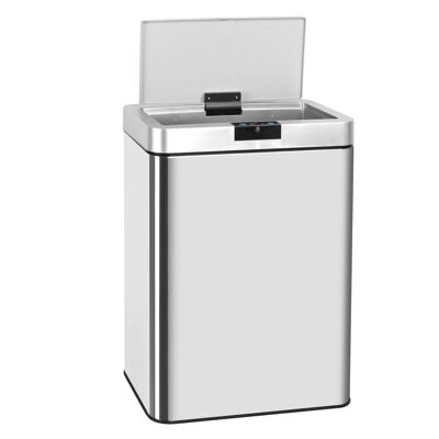 Design automatic kitchen bin 60L DAYTONA in stainless steel with strapping