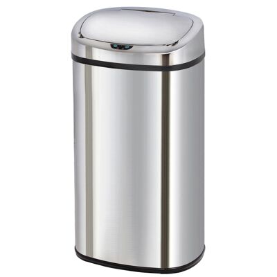 Automatic kitchen bin 68L MAJESTIC large capacity in stainless steel with strapping